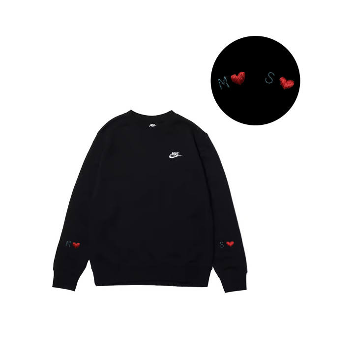 Nike Nike Sweatshirts Men's Black Crew Neck Moderate Regular
