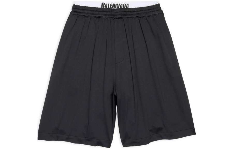 Balenciaga SS23 Beach Shorts Loose Fit Men's Black