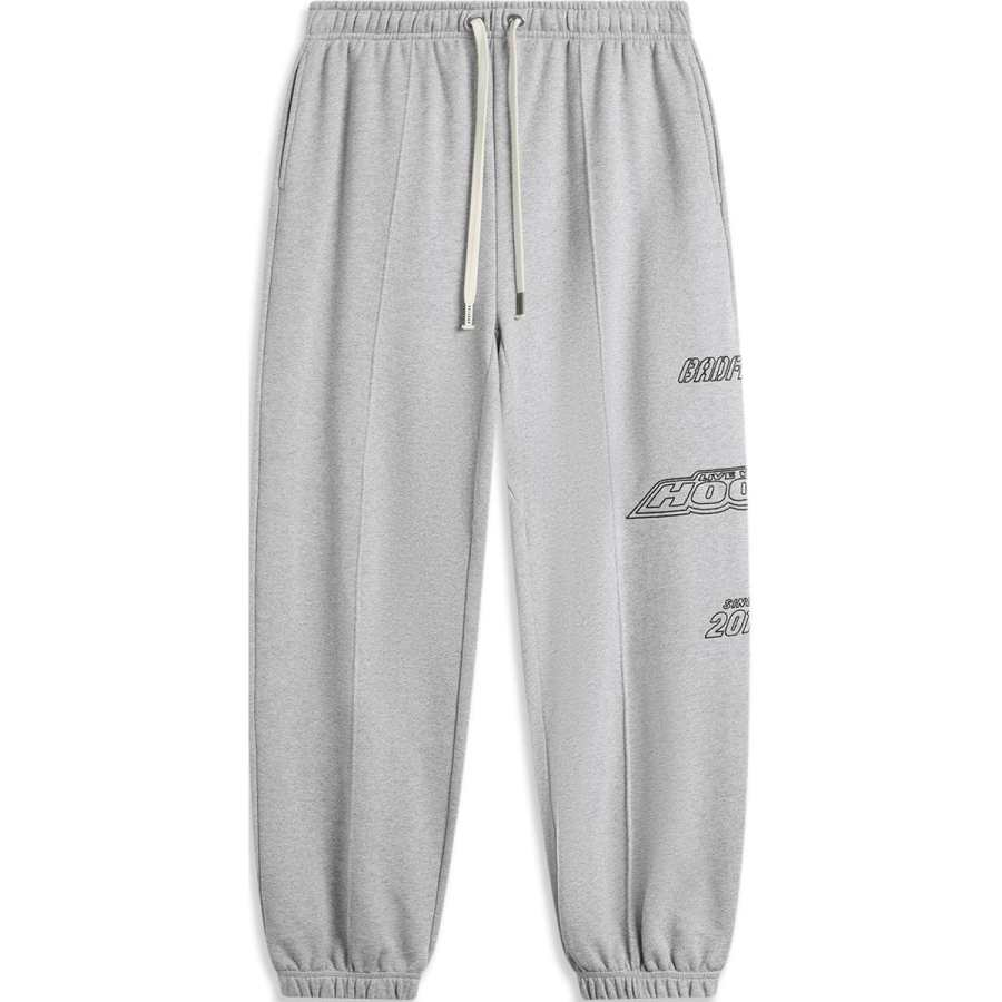 Li-Ning Li Ning Basketball Collection Casual Pants Men's H110AB Heather Gray Lunar Surface Mixed Gray