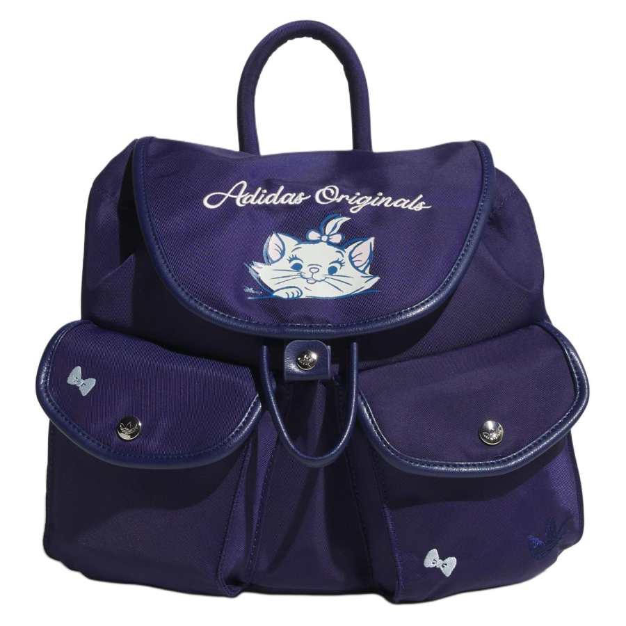 Adidas Originals Trefoil Disney Marie Cat, Collaboration Recycled Polyamide Backpack Women's Night Sky Purple