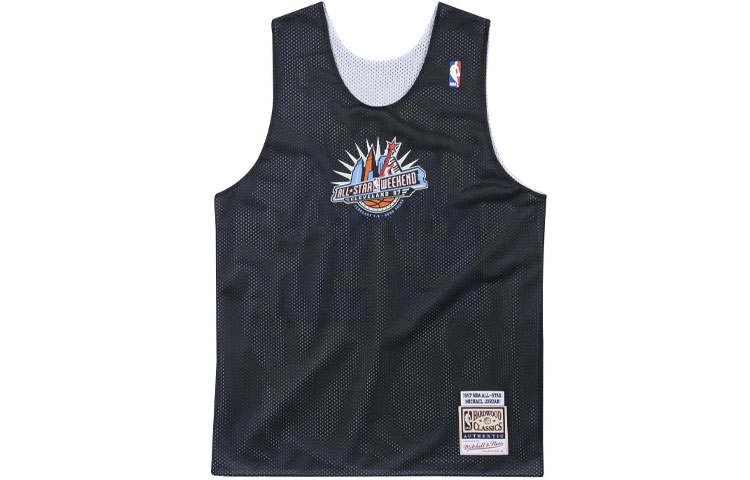 Mitchell Ness Mitchell Ness Basketball Jerseys Men's Black Moderate Straight Fit