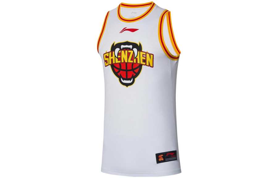 Li-Ning Li Ning Professional Basketball Collection Basketball Jerseys Men's White Moderate Straight Fit