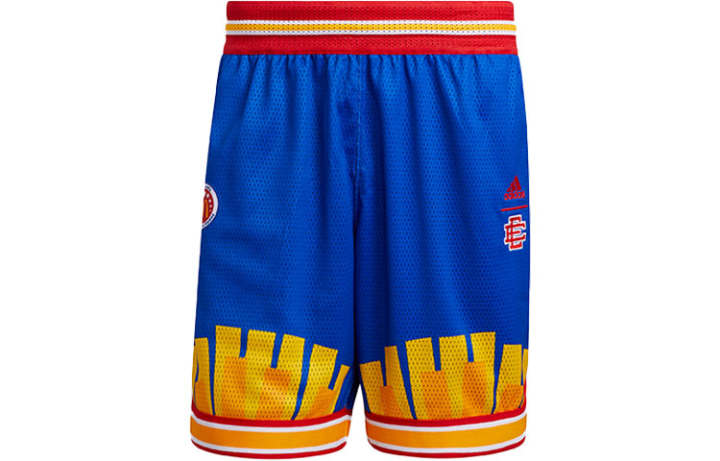 Adidas Adidas Basketball Shorts Men's Blue Moderate Bermuda Shorts