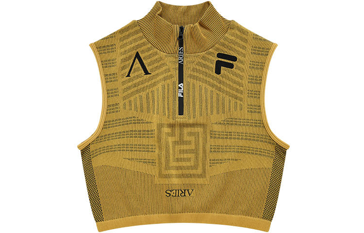 FILA FUSION X Aries Tank Tops Women's Yellow Sand Gold Other