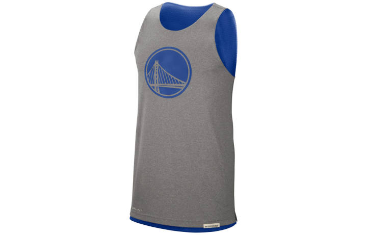 Nike Nike Basketball Jerseys Men's Gray Blue Moderate Straight Fit