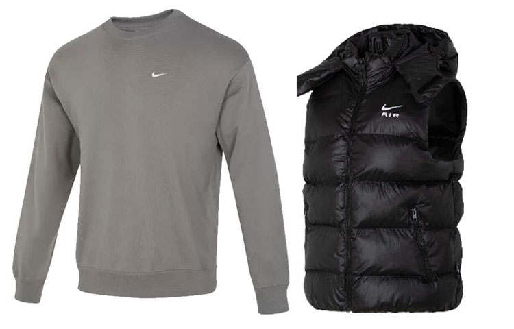 Nike Nike Casual Sportswear Men's Gray Top + Black Vest
