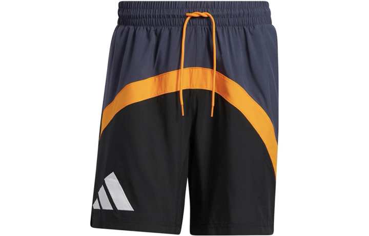 Adidas Adidas Casual Shorts Men's Dark Gray Navy Blue Moderate