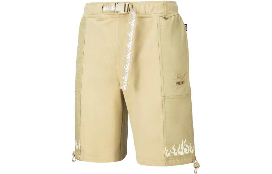 PUMA Humming 3,SS23 Chinese Culture Tribute Series Casual Shorts Men's Roasted Almond Moderate