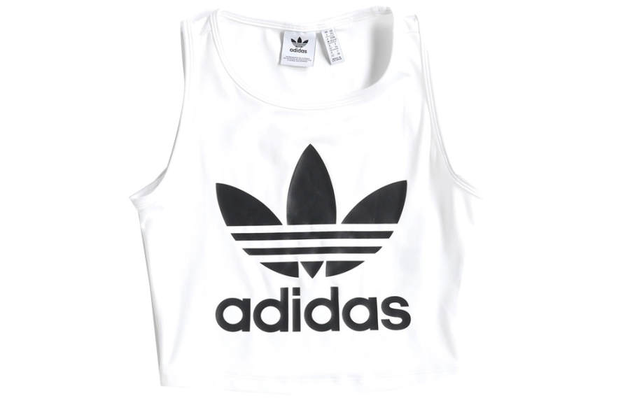 Adidas Originals Hot Girl Collection Tank Tops Women's White Crew Neck Moderate Other