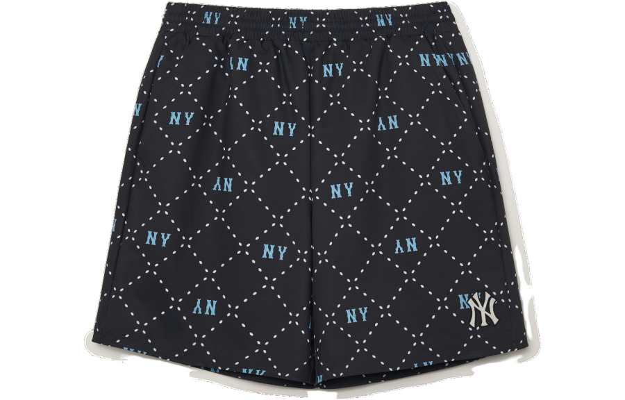 MLB New York Yankees Casual Shorts Men's Black Moderate