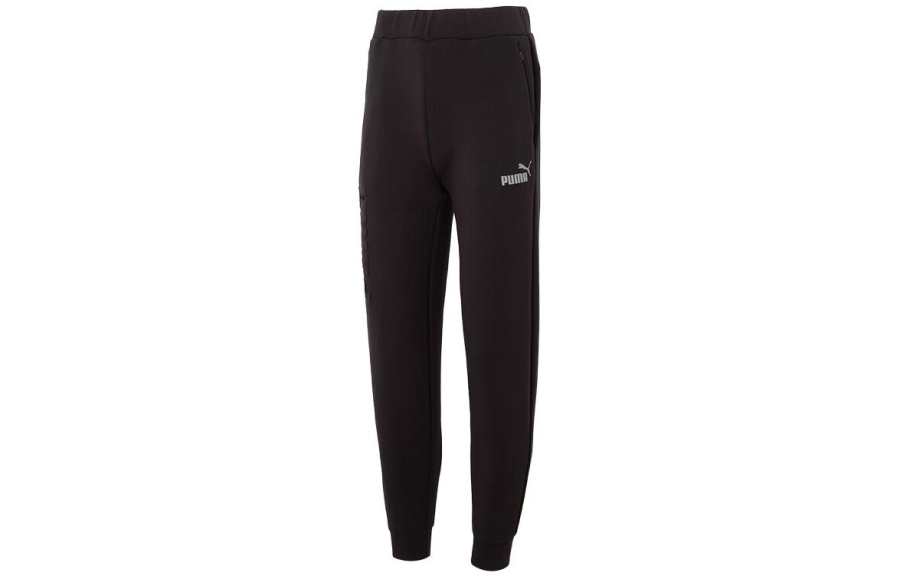 PUMA PUMA Casual Pants Men's Black Moderate Cuffed Pants