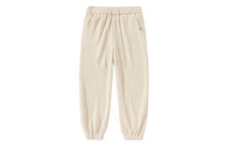 MOPE Double Sided Fleece Lined And Thickened Straight Fit Loose Fit Elastic Cuff Casual Pants Unisex