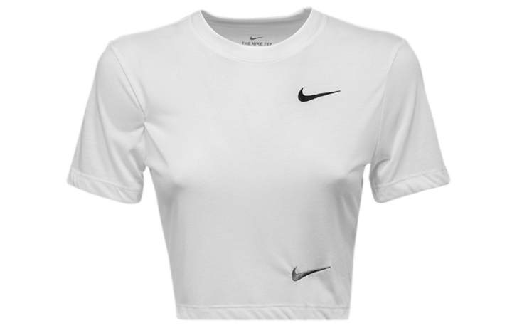 Nike Nike Crop Tops Women's White Crew Neck Moderate