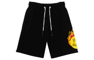 PALM ANGELS Burning Head Track Shorts