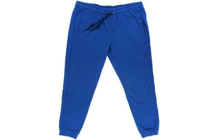 Adidas Adidas Casual Pants Men's Blue Moderate Cuffed Pants