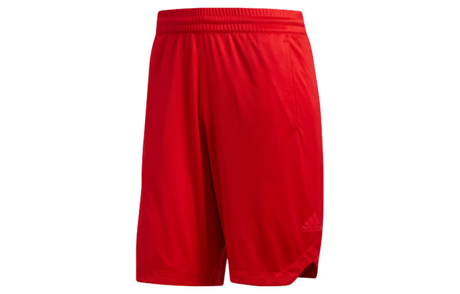 Adidas Adidas Basketball Shorts Men's Light Scarlet Moderate Straight Fit Pants