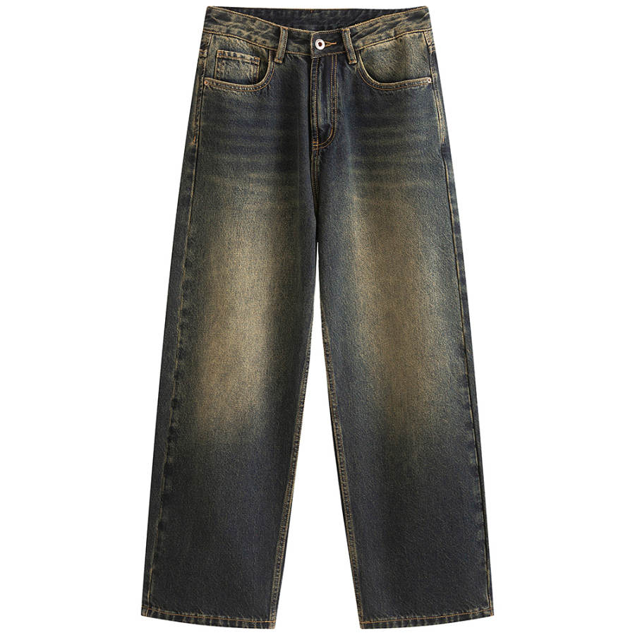 Jeep Jeans Unisex Navy Blue Moderate Straight Fit Pants