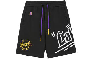 JACK&JONES JACK JONES· x NBA Jack&Jones X Lakers Nba Casual Shorts Men's Black