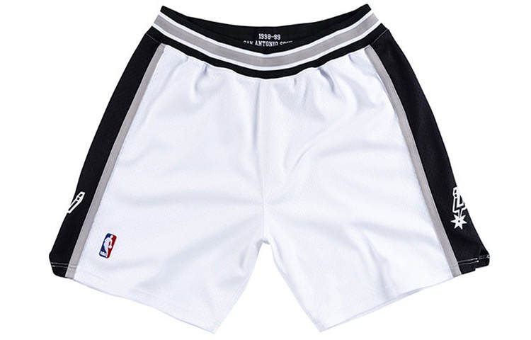 Mitchell Ness Basketball Shorts Men's White Moderate Straight Fit Pants