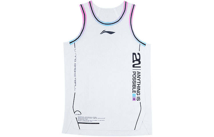 Li-Ning Li Ning Sports Basketball Collection Basketball Jersey Unisex White