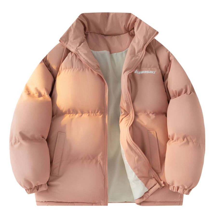Kawasaki Puffer Jackets Unisex Stand Collar Thickened Padded Puffer Jacket