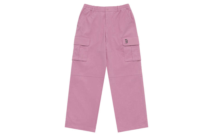 MLB Preppy Style Collection Basic Boston Red Sox SS25 Casual Pants Unisex All Over Print Pink