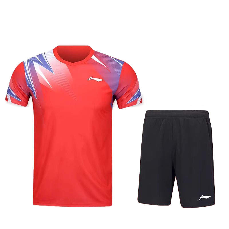 Li-Ning Li Ning Badminton Collection Badminton Jersey Set Unisex Vermilion