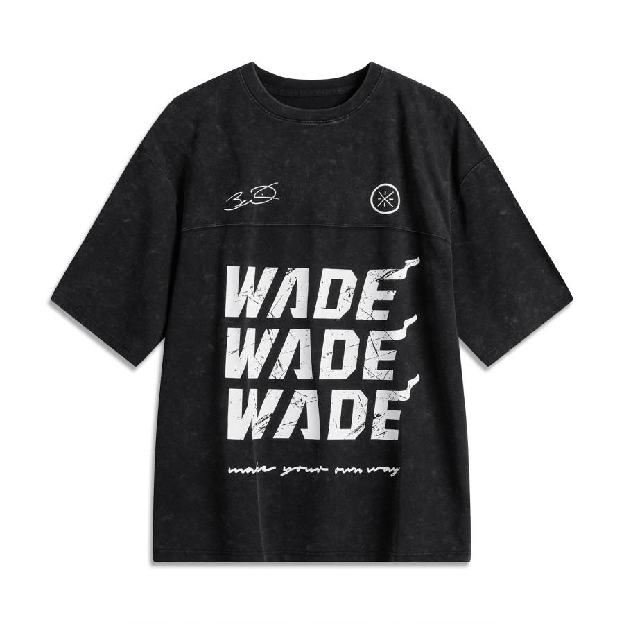 Li-Ning Li Ning Basketball Collection T Shirt Men's Black Washed