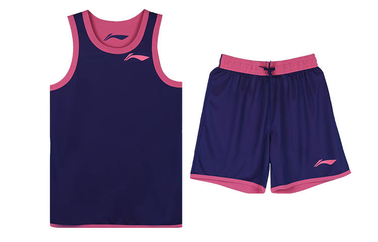 Li-Ning Li Ning Basketball Suit Men's Pink Purple