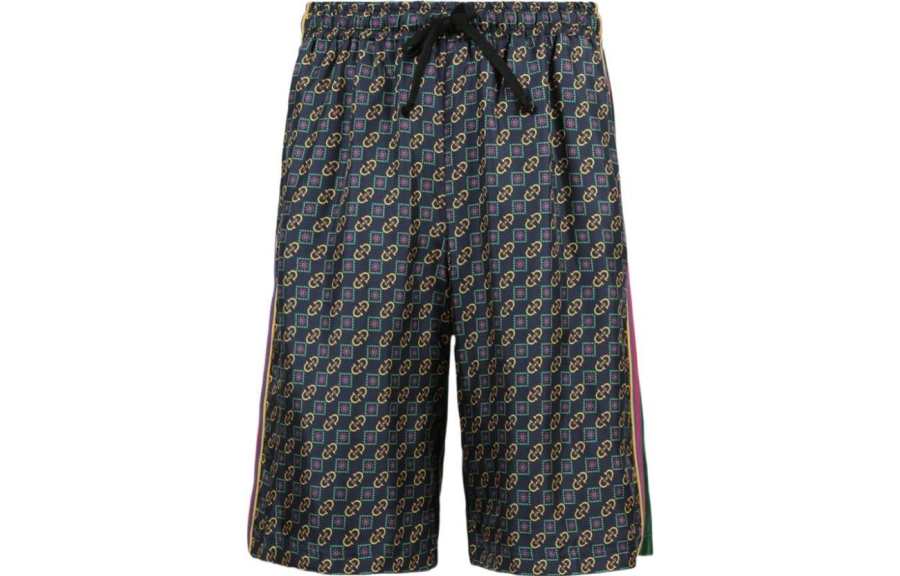 GUCCI Horsebit And Basketweave Cotton Shorts