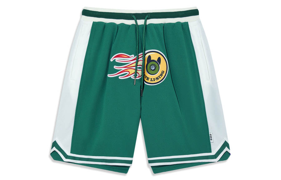 Li-Ning Li Ning Casual Shorts Men's Green Moderate