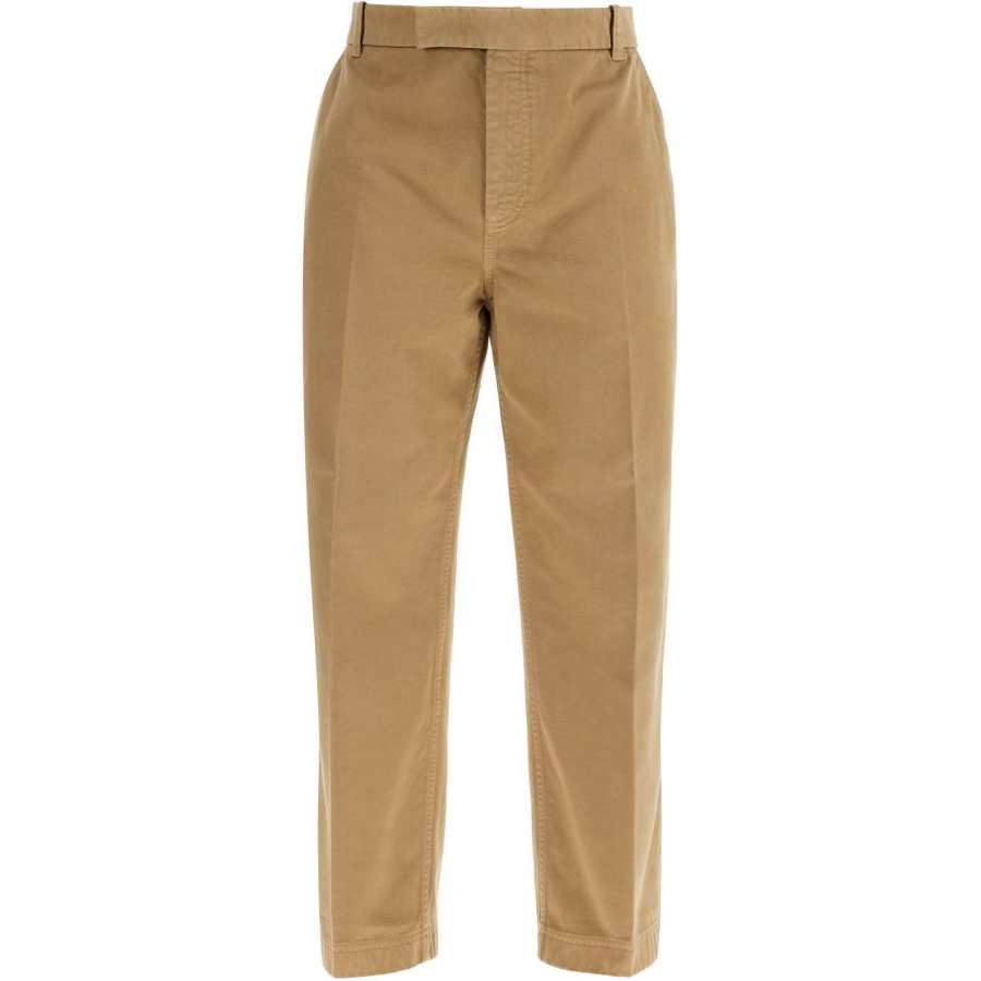THOM BROWNE Pressed Crease Tapered Leg Chinos
