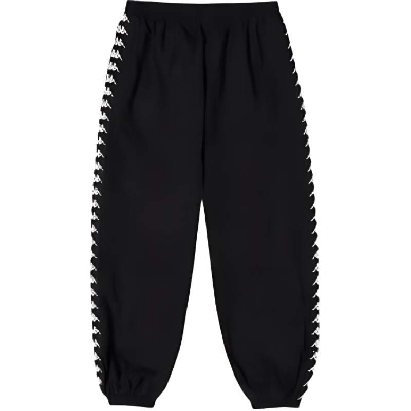 Kappa Casual Pants Men's Black Moderate Cuffed Pants