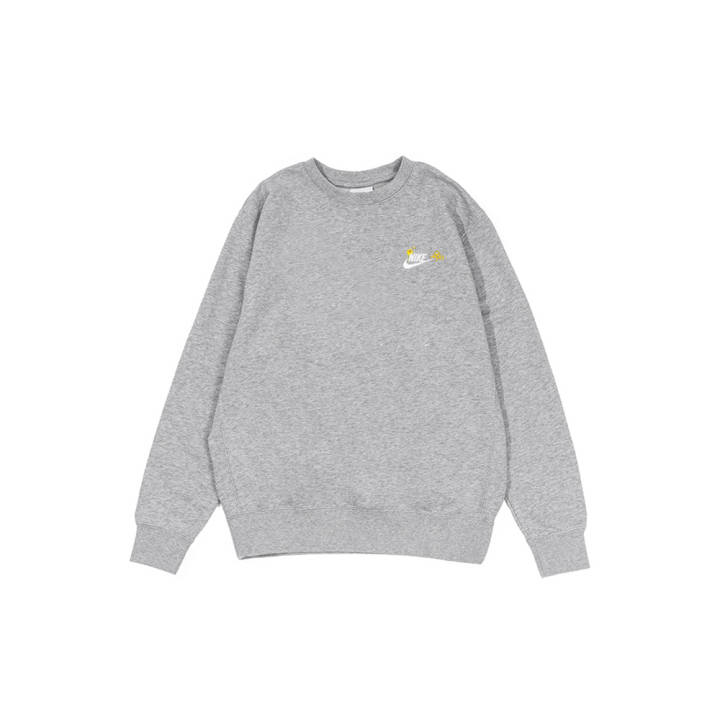 Nike Nike Sweatshirts Men's Gray Crew Neck Moderate Regular