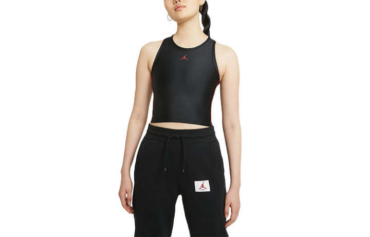Jordan Jordan ESSENTIAL Tank Tops Women's Black Crew Neck Moderate Racerback