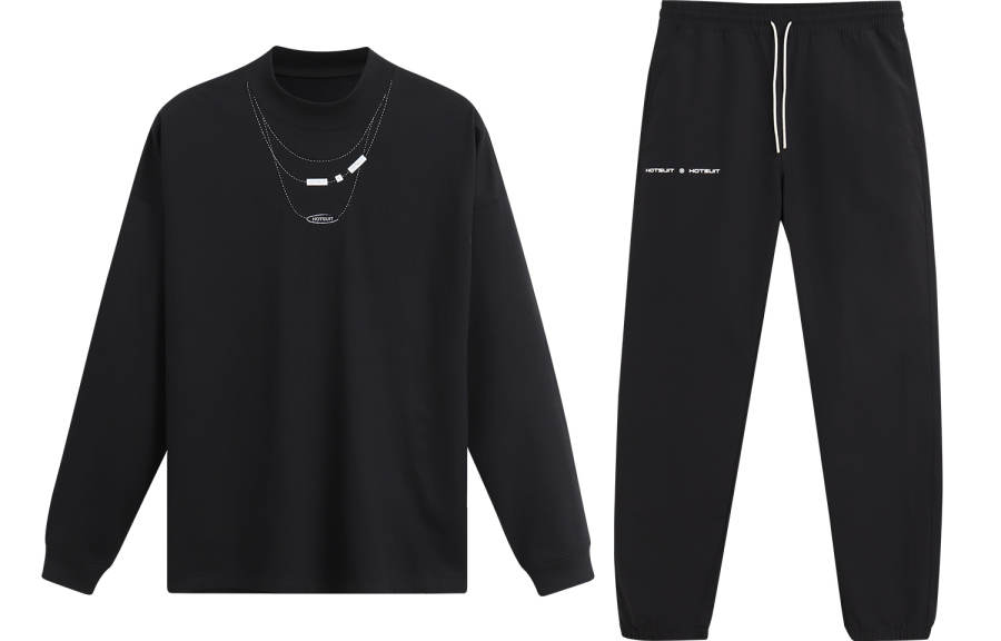 HOTSUIT HOTSUIT Sweatshirt Sets Unisex Crew Neck Thickened
