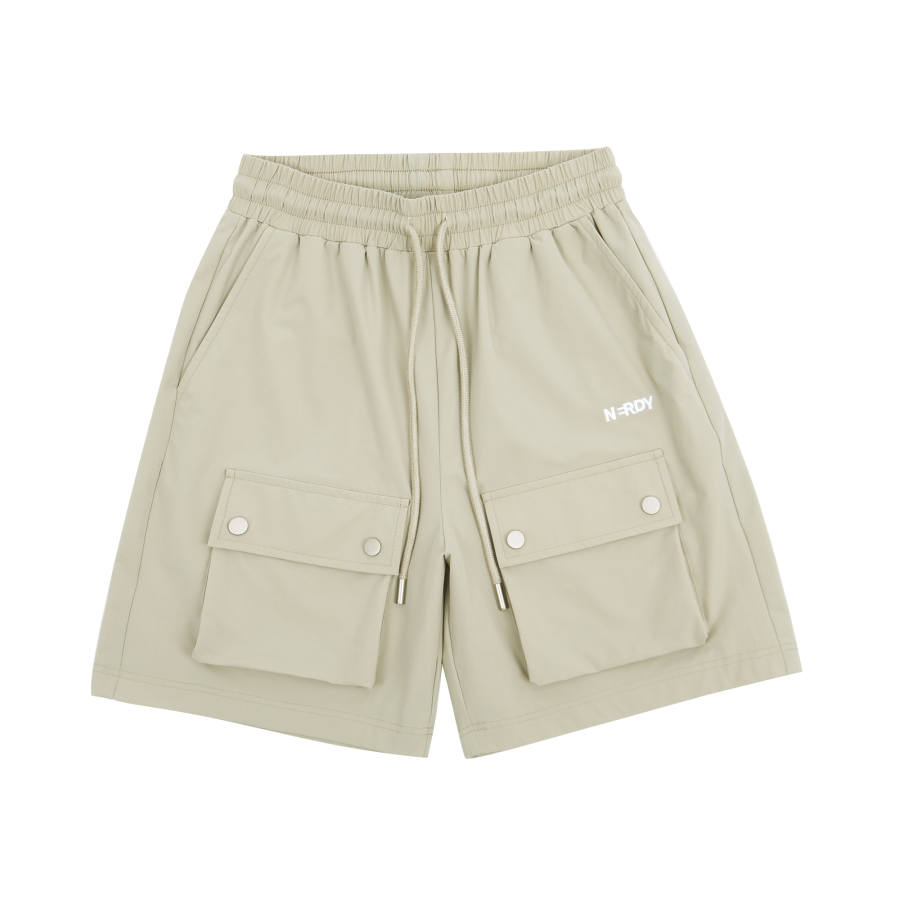 Nerdy Nerdy SS24 Cargo Shorts Unisex Light Brown