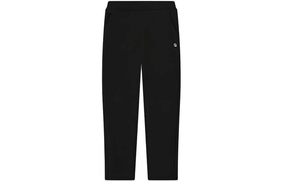 FILA Casual Pants Men's Black Moderate Straight Fit Pants