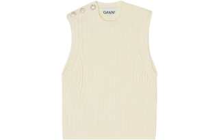 GANNI Sleeveless Ribbed Vest