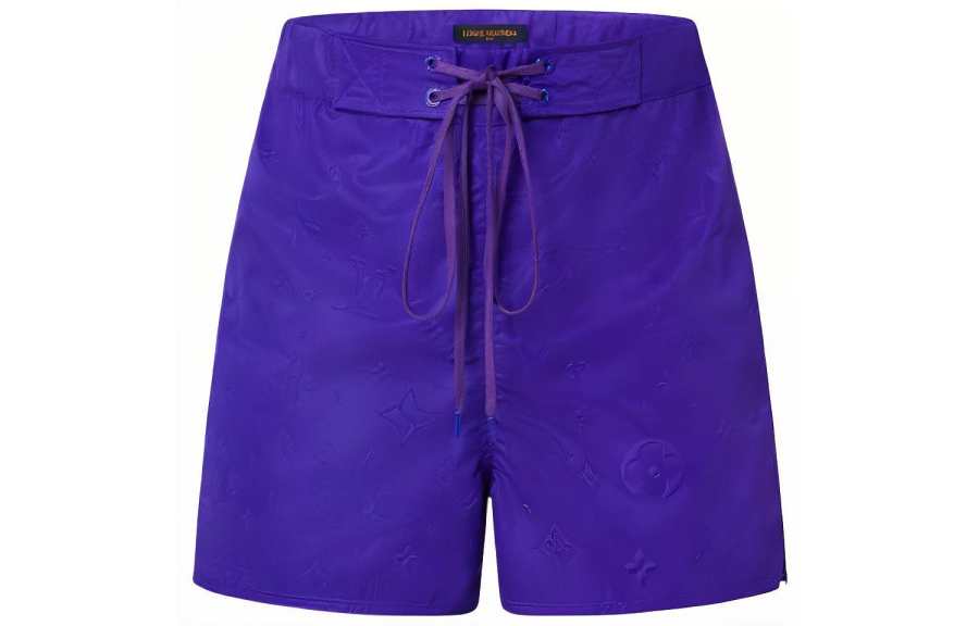 LOUIS VUITTON New Quarterly Products Of LV Casual Shorts Men's Dark Purple Moderate