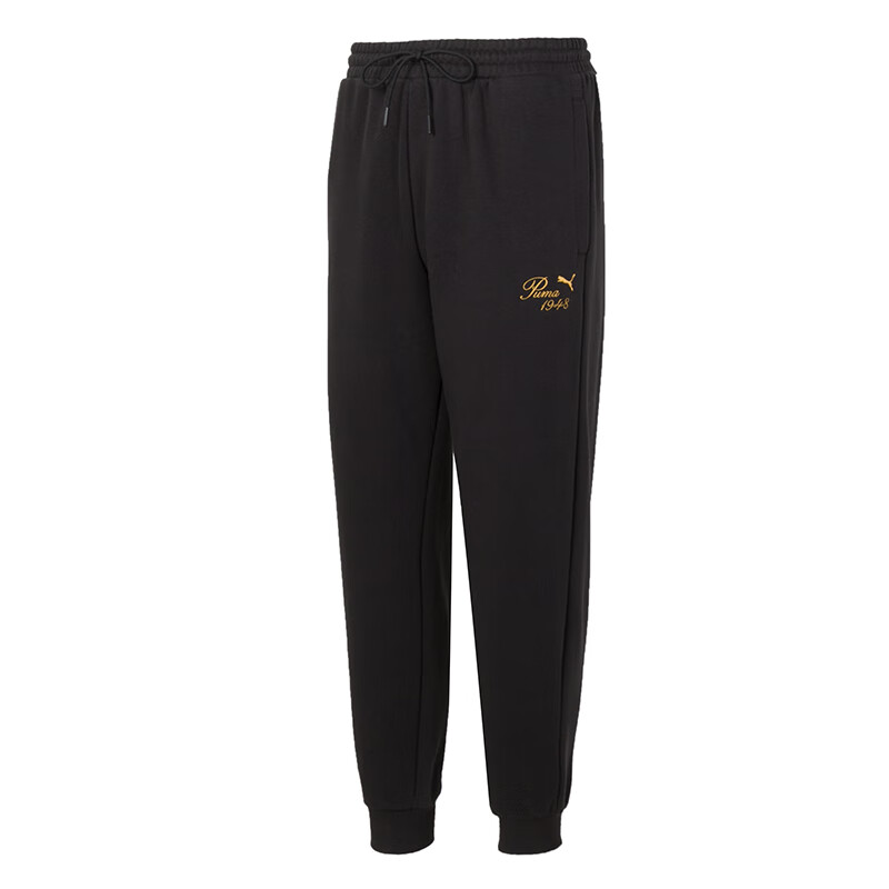 PUMA Casual Pants Unisex Black Moderate Cuffed Pants