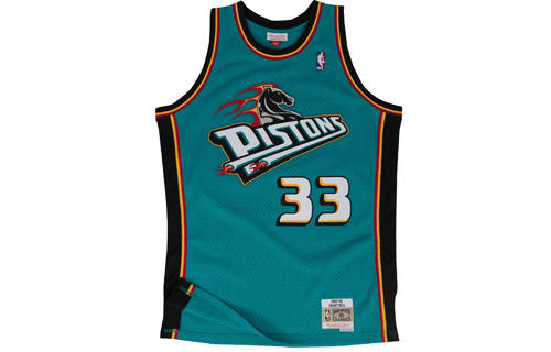 Mitchell Ness 'NBA Detroit Pistons 98 Grant Hill' Authentic Road Jersey Vest Top