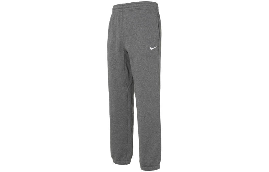 Nike Nike Casual Pants Men's Gray Thickened And Fleece Lined Straight Fit Pants