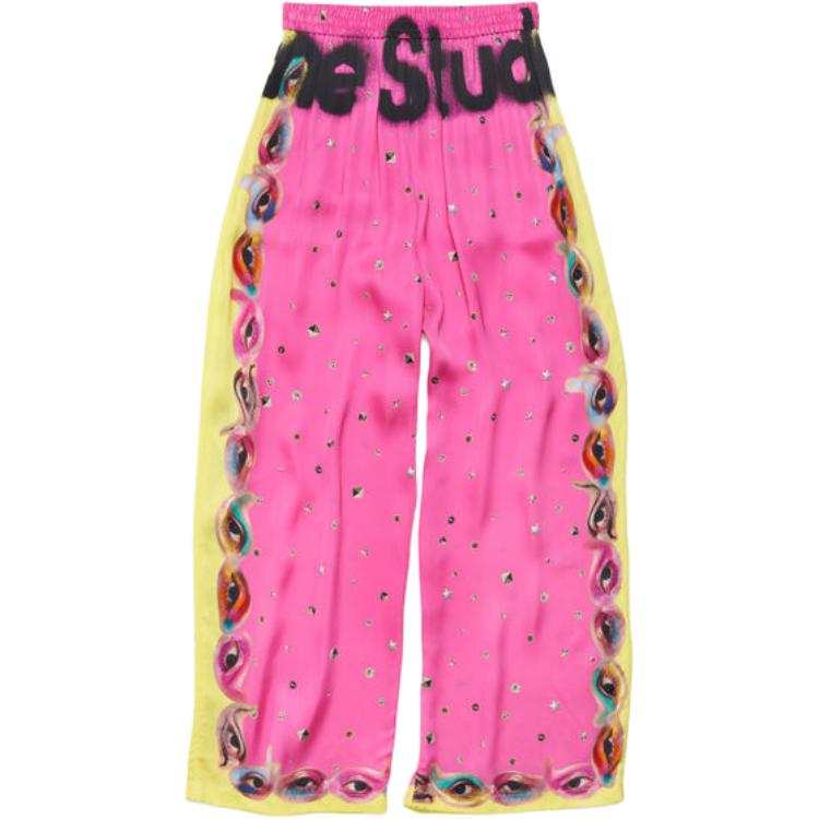 Acne Studios Acne Studios Graphic print Wide leg Trousers