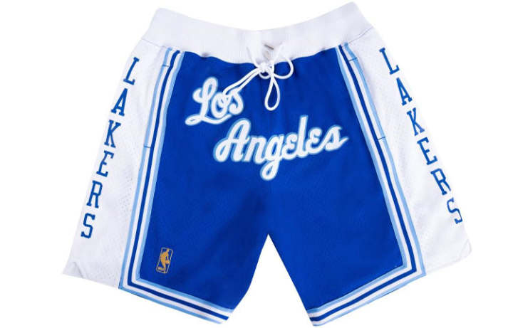 Mitchell Ness Mitchell Ness x NBA X Just Don Basketball Shorts Men's Blue White Multicolor