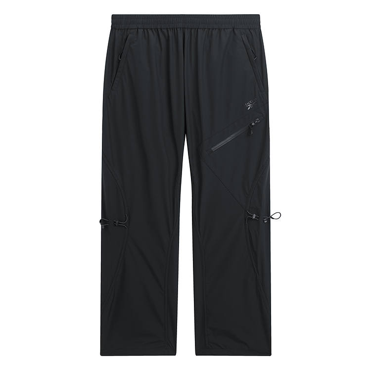 PEACEBIRD MEN Casual Pants Men's Black 1 Moderate Straight Fit Pants