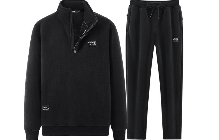 JEEP SPIRIT Casual Sportswear Men's Stand Collar Moderate