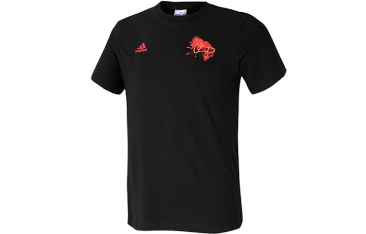 Adidas Adidas Soccer Jerseys Men's Black Moderate Straight Fit