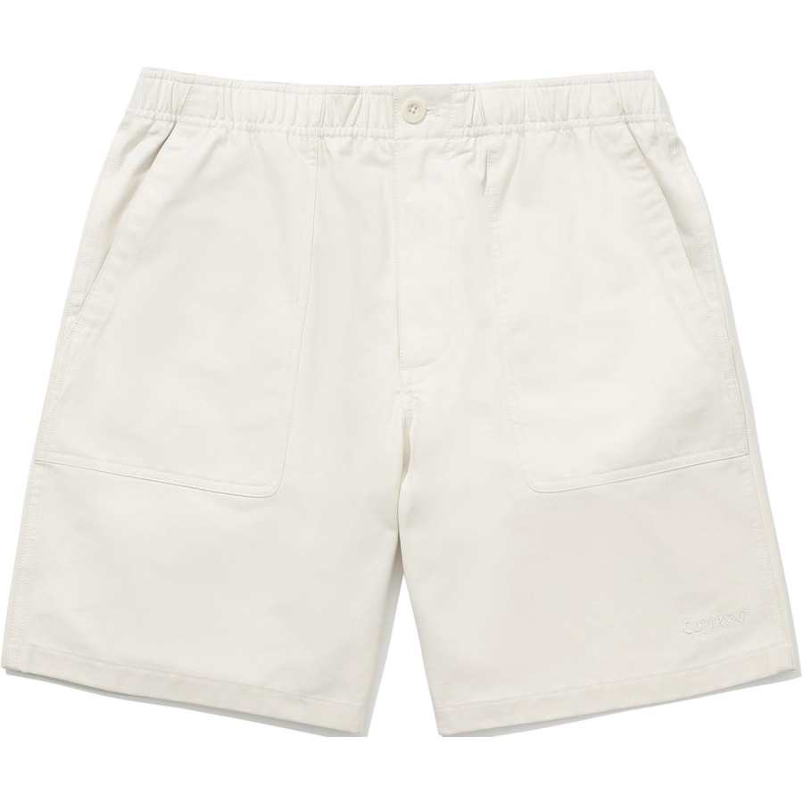 COVERNAT Cargo Shorts Unisex Ivory White
