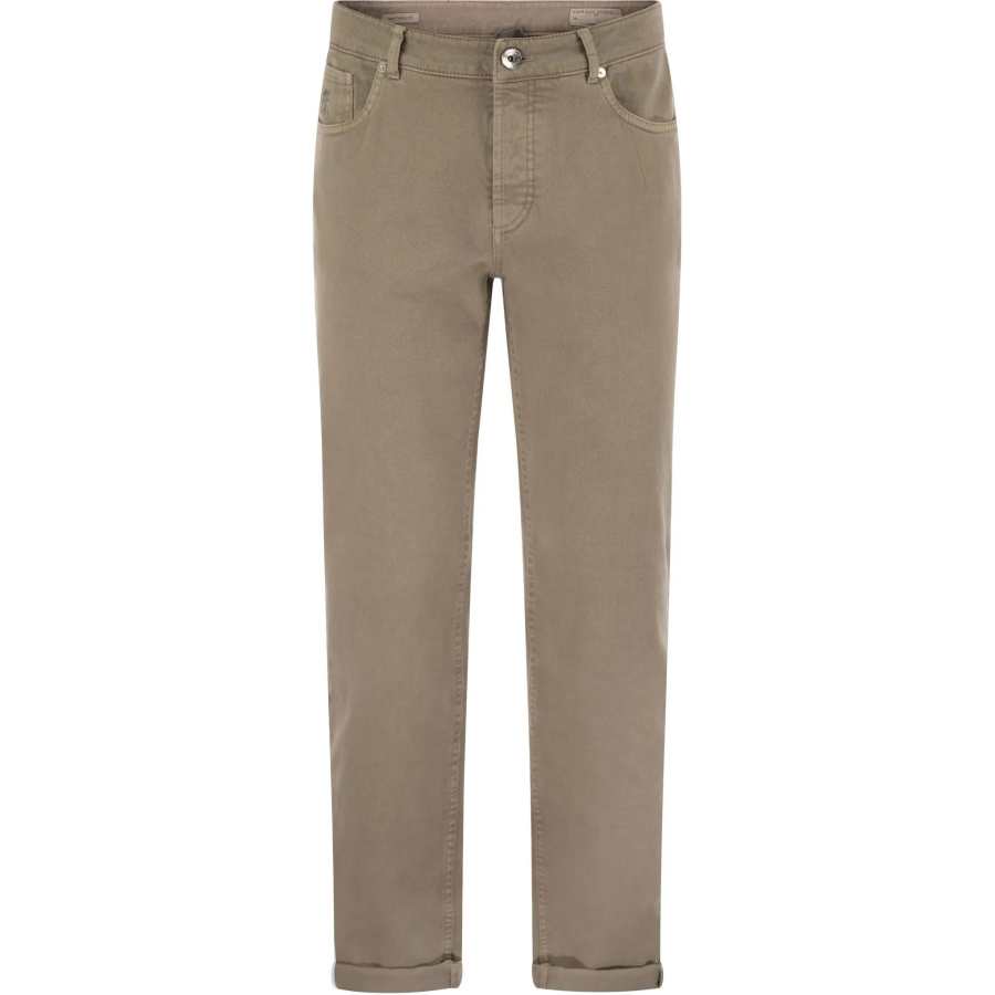 Brunello Cucinelli Brunello Cucinelli Logo Patch Straight Leg Jeans